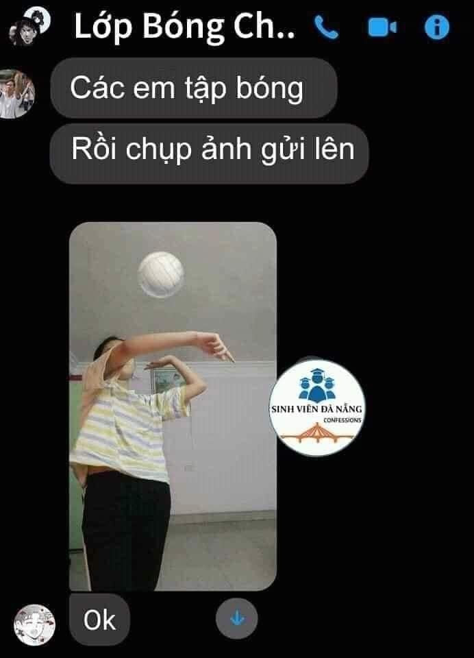 Mặc dù là học thể dục thế nhưng quá trình giảng dạy, tập luyện của học trò chỉ thông qua hình thức tin nhắn là gửi ảnh.