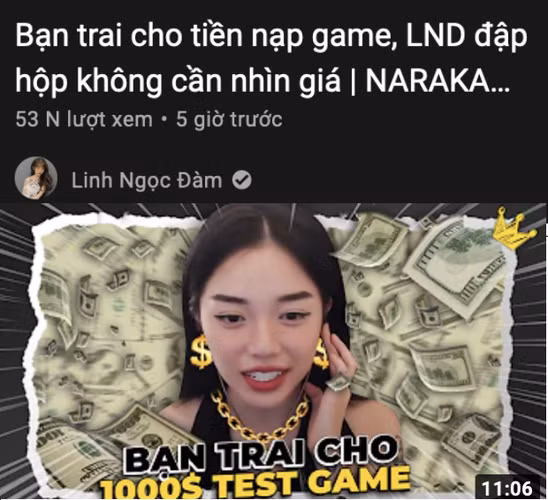 Dù giấu danh tính nhưng anh chàng bí ẩn này cũng thuộc hàng đại gia khi từng vung tay nghìn đô cho cô nàng streamer xinh đẹp nạp thẻ game.