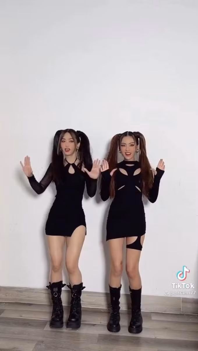 Tuy nhiên, lần nào nhan sắc của 2 người cũng bị đặt lên "bàn cân" so sánh. Không ít khán giả cho rằng hot girl "bắp cần bơ" nổi trội hơn bởi chiều cao 1m70 lý tưởng cùng đôi chân nuột nà. Ảnh: Tổng hợp