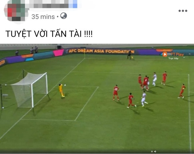Trong trận đấu giữa đội tuyển Trung Quốc và Việt Nam tại Vòng loại thứ 3 - World Cup 2022, Hồ Tấn Tài bên phía đội tuyển Việt Nam đã có pha hãm bóng và ghi bàn đẳng cấp ở phút thứ 80.