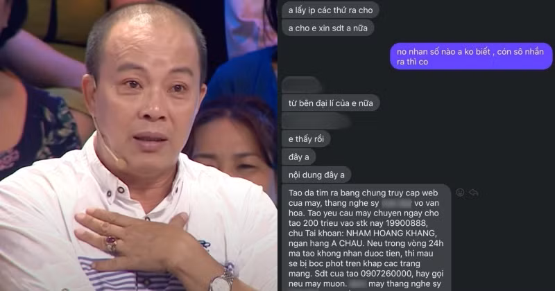 Nhâm Hoàng Khang tiết lộ anh đã tìm ra người mạo danh anh để tung tin tống tiền diễn viên Đức Hải. Người này còn cho rằng người thuê dịch vụ spam tin nhắn này có thể liên quan đến nghệ sĩ Đức Hải.