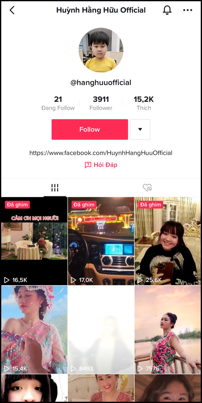 Dường như chịu ảnh hưởng từ mẹ, "quý tử" nhà bà Nguyễn Phương Hằng, cũng là con chung duy nhất của bà và ông Dũng “lò vôi” đã tập tành sử dụng mạng xã hội từ rất sớm. Từ kênh TikTok cho đến livestream, Youtube cậu bé đã sở hữu đủ cả, thậm chí còn hoạt động hết năng suất.