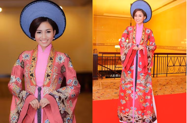 Mặc dù không phải là người mẫu chuyên nghiệp nhưng phần trình diễn tự tin, uyển chuyển của Ngô Trà My nhận được nhiều thiện cảm của quan khách.