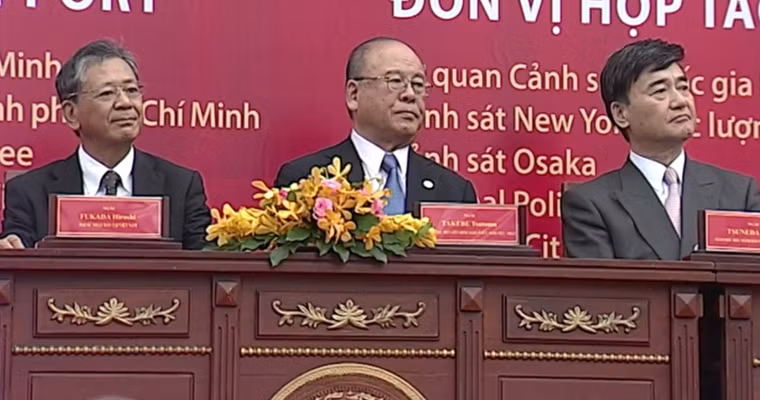 Tham dự buổi nhạc hội Cảnh sát Thế giới có Lãnh đạo Bộ Công an Việt Nam, Lãnh đạo UBND TP HCM, Đại sức đặc mệnh toàn quyền Nhật Bản và nhiều vị khách quý và hàng nghìn người dân TP HCM cũng như đông đảo du khách quốc tế đến Sài Gòn.