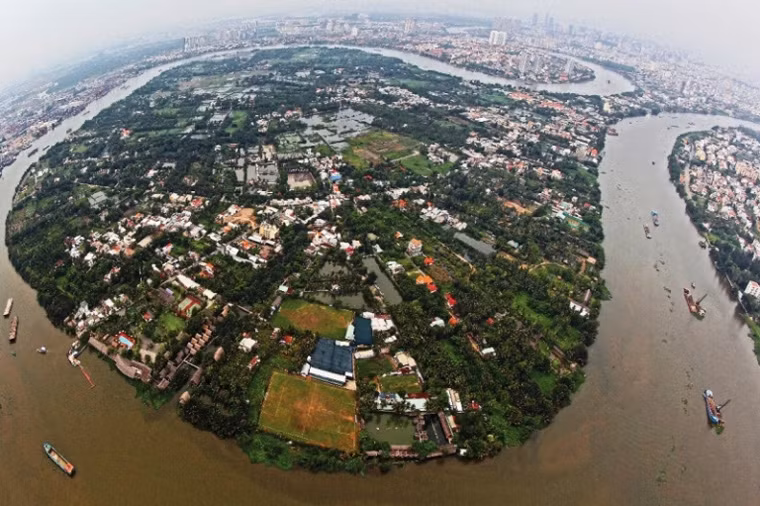 Bán đảo Thanh Đa, quận Bình Thạnh. Ảnh Giản Thanh Sơn