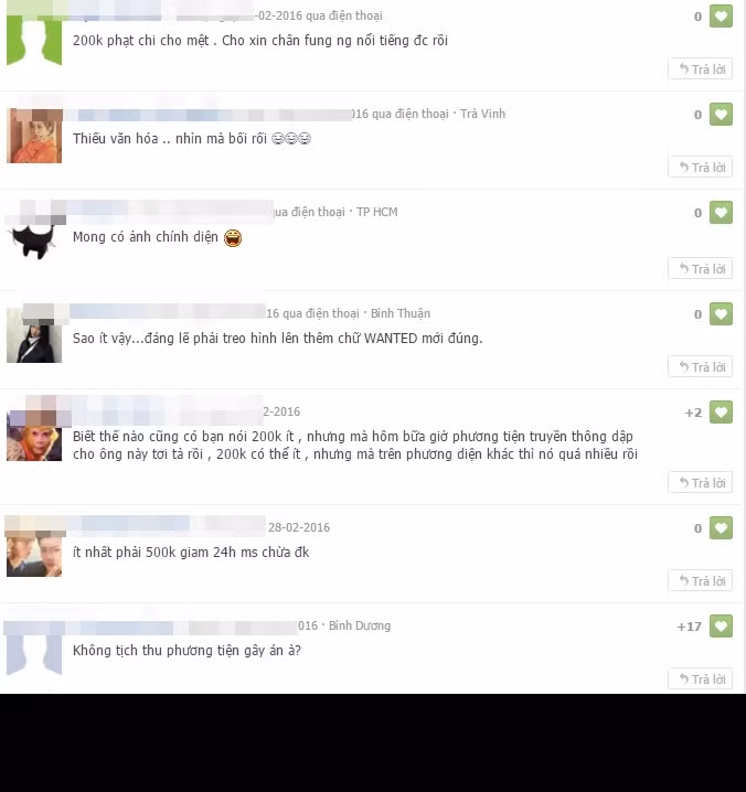 Một bộ phận dư luận khác lại cho rằng mức phạt 200 nghìn đã là đúng luật. Việc anh T. bị truyền thông chỉ trích suốt nhiều ngày qua cộng với những chỉ trích không ngớt từ cộng đồng mạng đã đủ để "soái ca" này được răn đe, không dám tái phạm. Nickname Thái My Trần bình luận trên một fanpage nổi tiếng: "Biết thế nào cũng có người nói 200 nghìn là ít, nhưng mà hôm bữa giờ phương tiện truyền thông dập cho ông này tơi tả rồi, 200 nghìn có thể ít nhưng mà trên phương diện khác thì nó quá nhiều rồi".