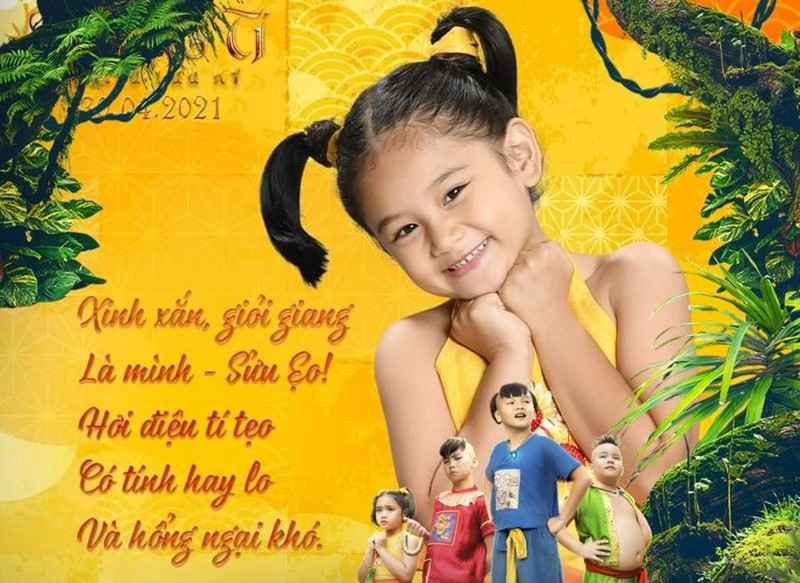 Bảo Tiên đóng vai Sửu trong phim điện ảnh Trạng Tí phiêu lưu ký năm 2021.