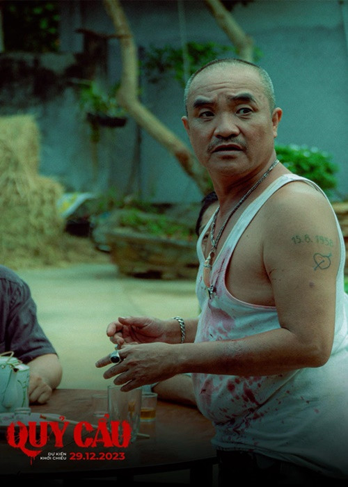 Hiện tại, Quốc Quân góp mặt trên màn ảnh rộng với vai diễn trong phim trăm tỷ Quỷ cẩu. Ảnh: FBNV.