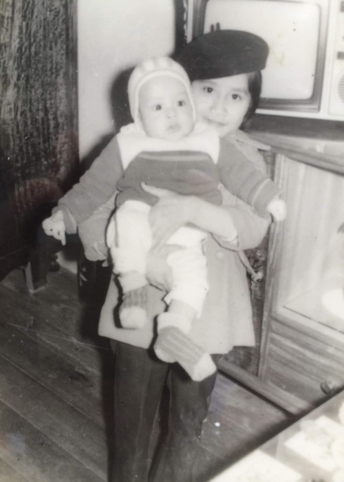 Ngày nhỏ, Cao Thái Sơn trông bụ bẫm. Ảnh: FBNV.