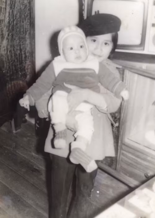 Ngày nhỏ, Cao Thái Sơn trông bụ bẫm. Ảnh: FBNV.