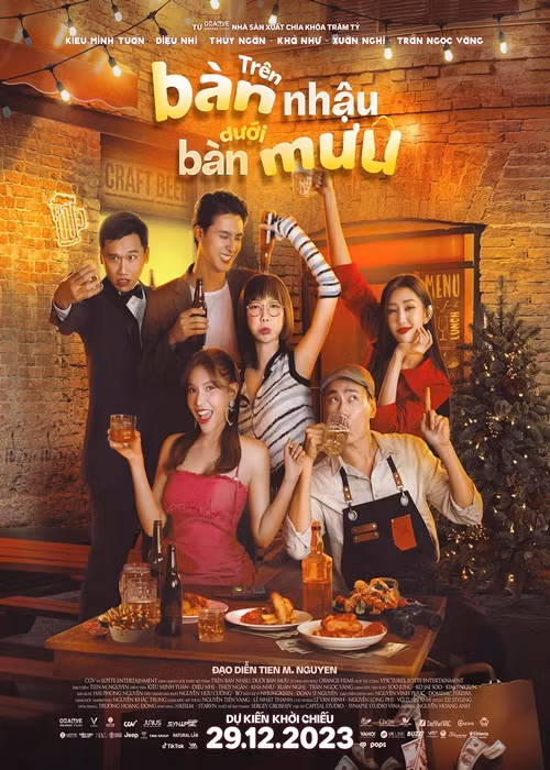 Diệu Nhi góp mặt trong nhiều dự án điện ảnh: Gái già lắm chiêu, Điệp vụ chân dài, Vu quy đại náo, Chị Mười Ba – Phần kết Thập Tam Muội, Anh trai yêu quái, Bẫy ngọt ngào, Bóng đè, Trên bàn nhậu dưới bàn mưu. Ảnh: FBNV.