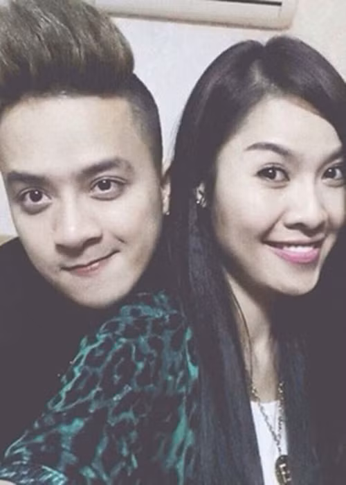 Danh sách người tình tin đồn của Cao Thái Sơn còn có Quế Vân. Tuy nhiên, không ít người đặt nghi vấn cả hai chỉ PR chuyện tình cảm bởi sau khoảng 5 tháng, cả hai không còn thân thiết. Ảnh: FBNV.