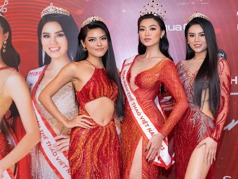 Ở cuộc thi Hoa hậu Thể thao Việt Nam 2022, Chu Thị Ánh bị Đoàn Thu Thủy (hoa hậu) và Lê Phương Thảo (á hậu 1) “vượt mặt”. Ảnh: FBNV.