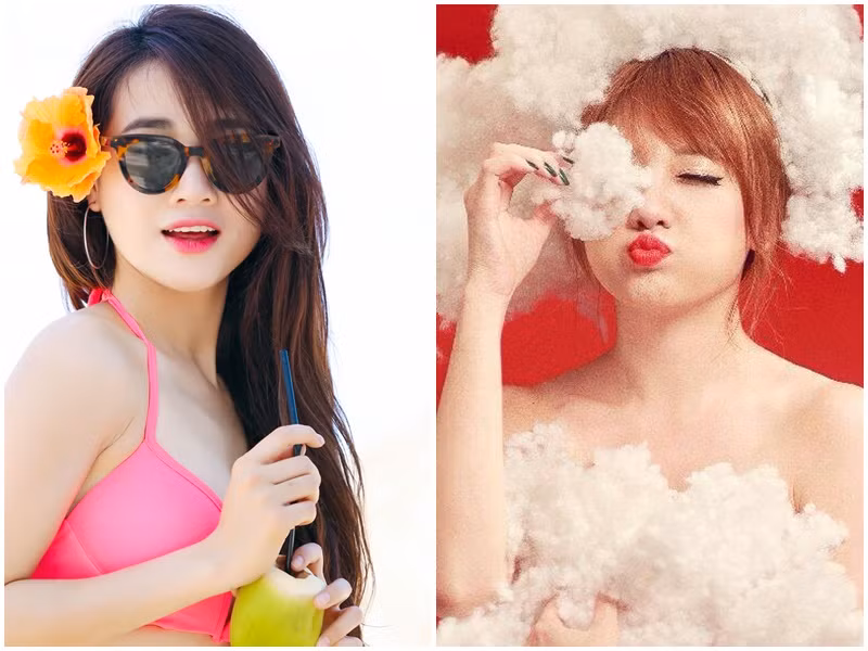 Khi rũ bỏ hình ảnh kín đáo quen thuộc, Nhã Phương - Hari Won càng gây mê đắm.