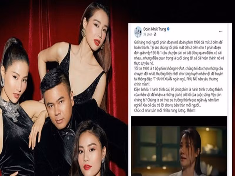 3 năm trước, khi phim 1990 do Nhã Phương, Lan Ngọc và Diễm My đóng chính lùi lịch chiếu, đạo diễn Nhất Trung bức xúc tố một diễn viên nữ làm việc thiếu chuyên nghiệp, chảnh. Nhất Trung cho biết, nữ diễn viên này không chịu PR phim, không cho lịch phỏng vấn báo chí, giao lưu fan. Nhanh chóng, Nhã Phương vướng nghi vấn là người Nhất Trung ám chỉ. Ảnh: Tiền Phong.