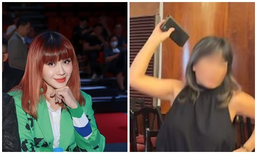 Sao Viet buc xuc vu Luu Thien Huong bi dong nghiep nem dien thoai