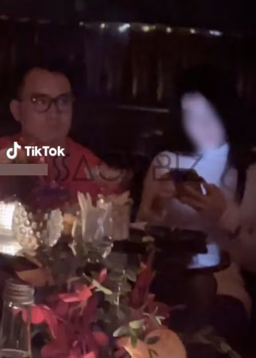 Theo Thương Hiệu và Pháp Luật, trên mạng xã hội TikTok đã lan truyền hình ảnh Nghiêm Đức - chồng cũ Diệp Lâm Anh thân mật bên một cô gái lạ mặt trong quán bar. Ảnh: Thương Hiệu và Pháp Luật.