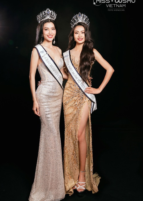 Hoàng Thị Nhung gợi cảm không kém cạnh Xuân Hạnh. Ảnh: Hoa hậu Hoàn vũ Việt Nam.