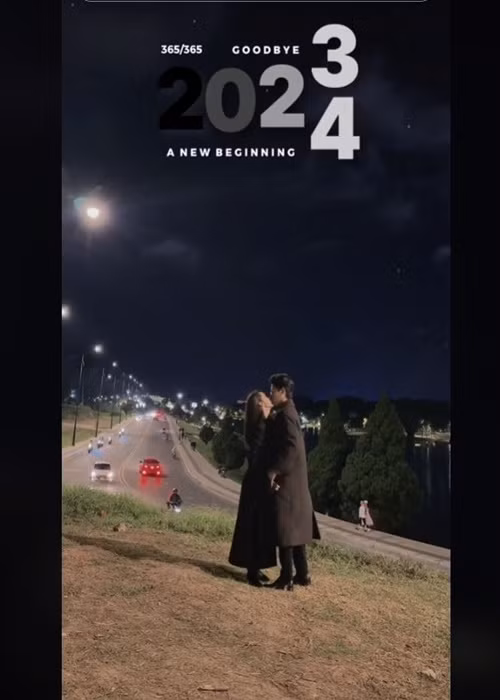 Nữ diễn viên phim Không ngại cưới chỉ cần một lý do có nhiều khoảnh khắc lãng mạn bên tình trẻ. Ảnh chụp màn hình.