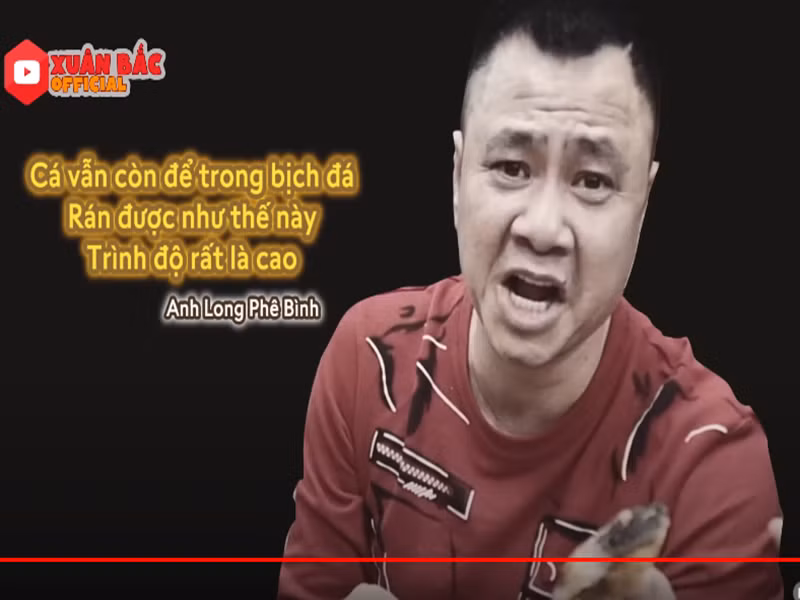 Tự Long cho rằng trình độ rán cá của Quang Thắng "rất cao".