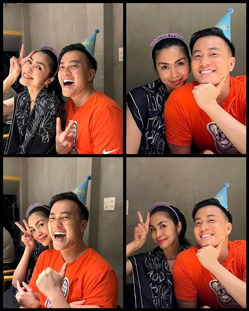 Lương Mạnh Hải yêu quý Tăng Thanh Hà vì sự quan tâm của cô. Mùa dịch, Hà Tăng hái rau trong vườn tặng đàn anh.