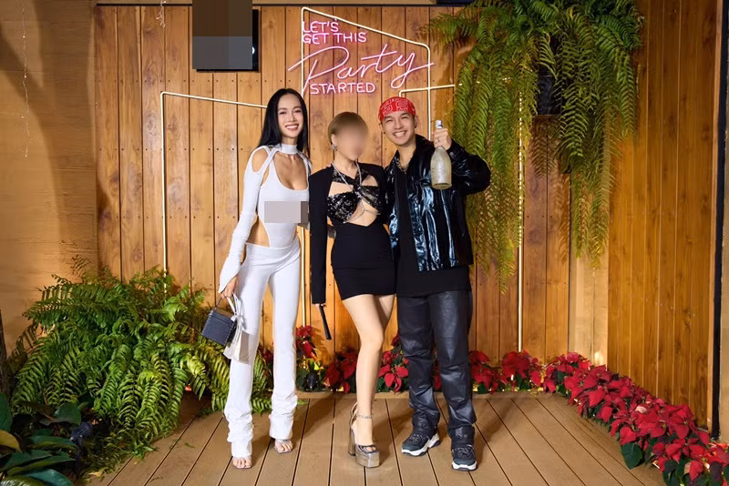 Cường Seven không phản đối Vũ Ngọc Anh mặc táo bạo. Ảnh: FBNV.