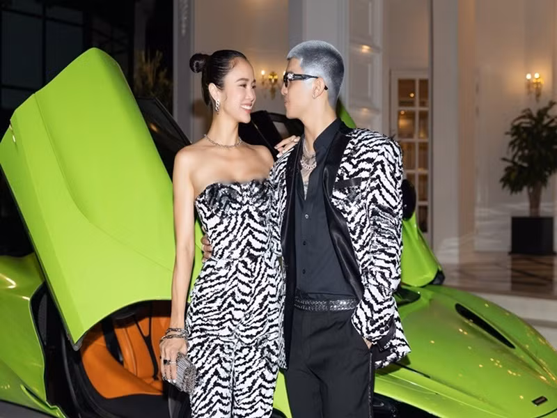 Sau khi đường ai nấy đi với Mlee, Cường Seven vướng nghi vấn hẹn hò Vũ Ngọc Anh. Cả hai thân thiết sau khi tham gia ghi hình cho bộ phim điện ảnh Lôi báo của đạo diễn Victor Vũ. Ảnh: FBNV.