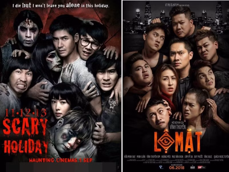 Lộ mặt của đạo diễn Vĩnh Thuyên vướng nghi vấn đạo nhái poster 2 phim Thái Lan Saranae siblor và 11 - 12 - 13 Scary holiday: Ghost is all around. Ảnh: Người Đưa Tin.