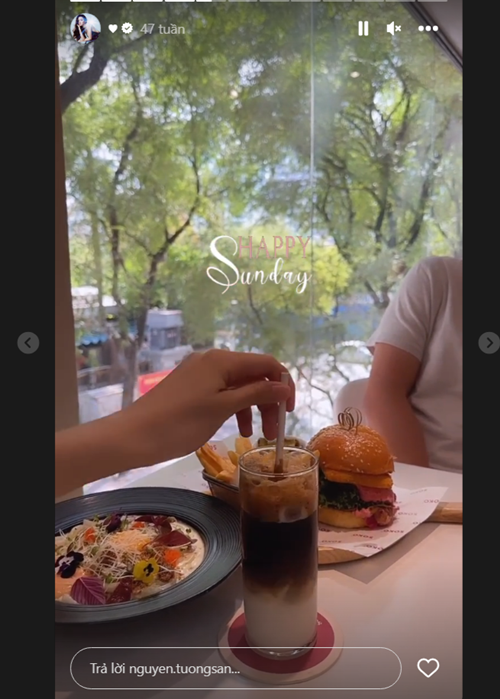 Vợ chồng nàng hậu tận hưởng cuối tuần bên nhau. Ảnh: Instagram.