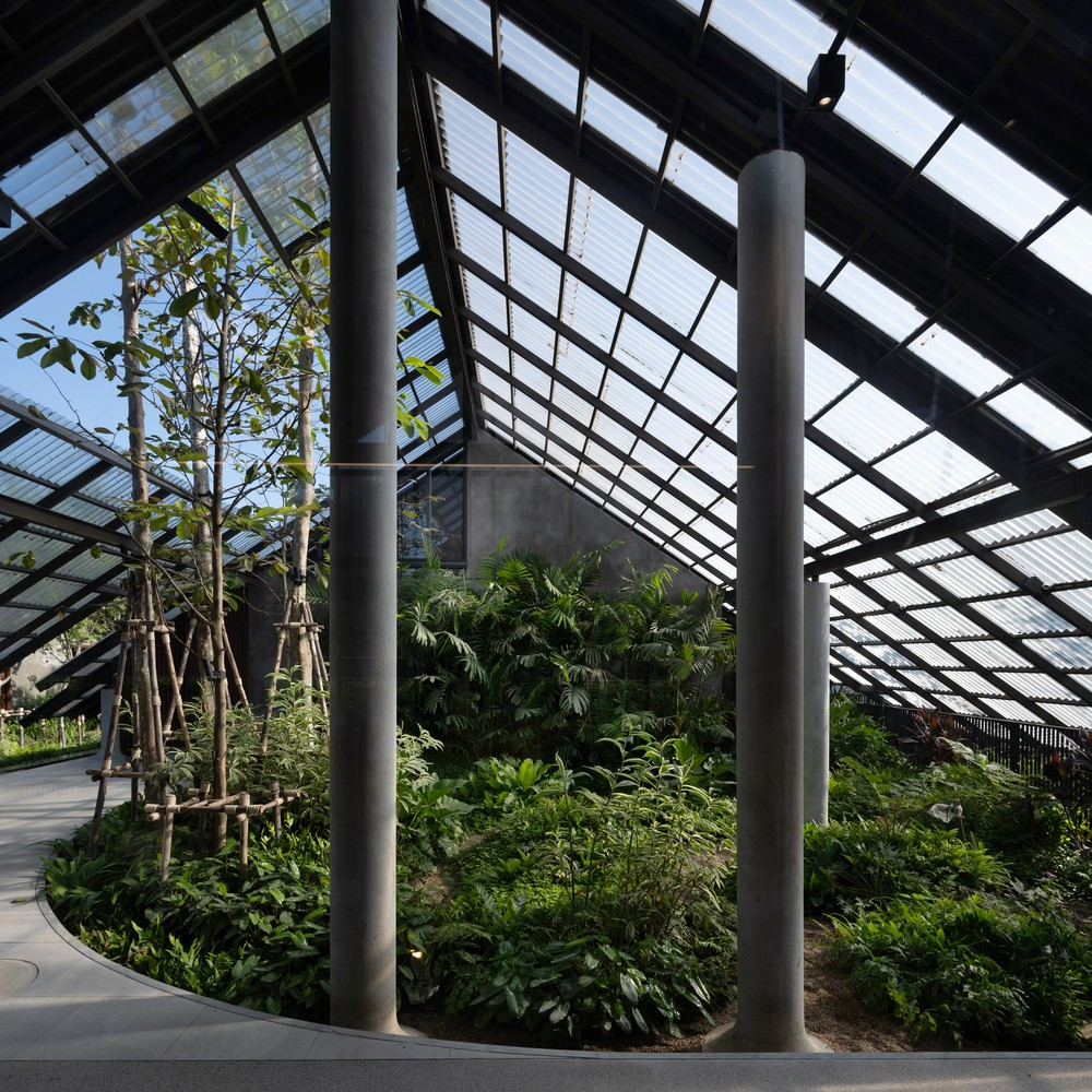 Để tạo nên ngôi nhà không ranh giới giữa người chủ và chó cưng, kiến trúc sư đã thiết kế mái nhà thấp phù hợp với kích thước vật nuôi.