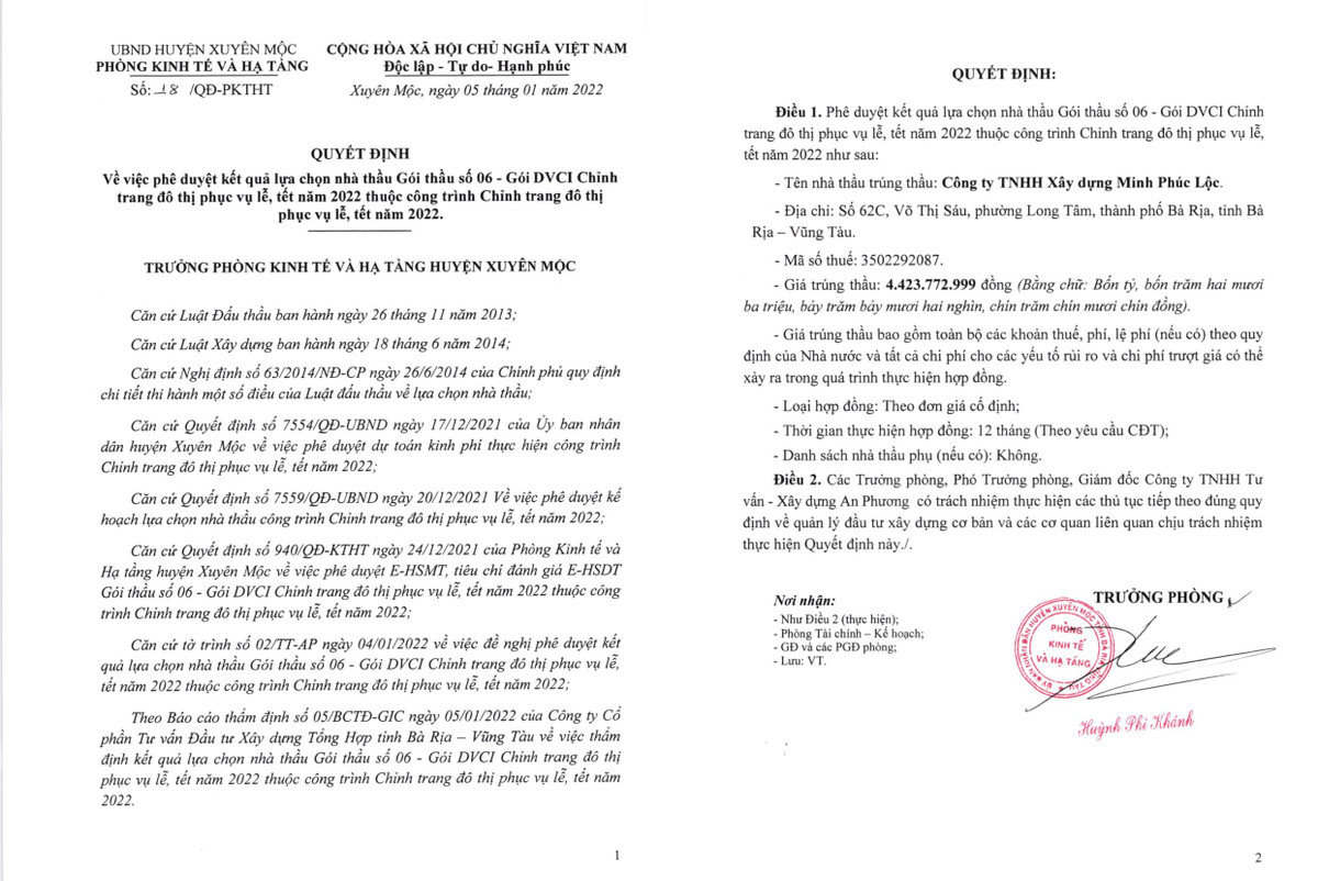 BR-VT: Gói thầu trang trí Tết tại Xuyên Mộc, liên tục về tay Minh Phúc Lộc - Hình 7 BR-VT: Goi thau trang tri Tet tai Xuyen Moc, lien tuc ve tay Minh Phuc Loc-Hinh-7