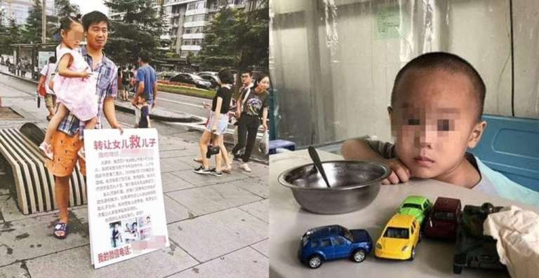 Phan no bo treo bien ban con gai de co tien chua benh cho con trai