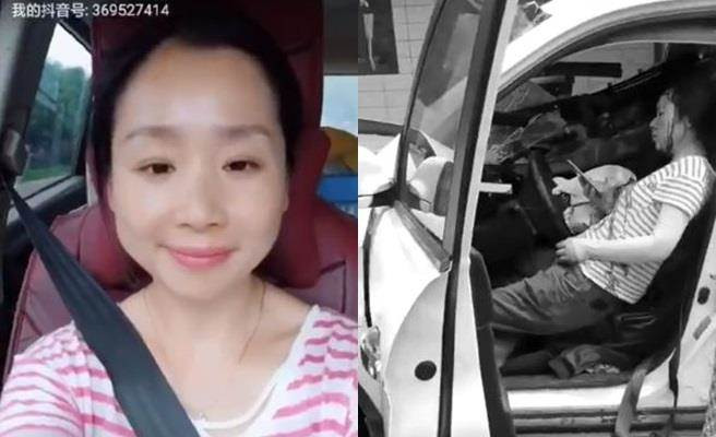 Tai nan xe, nguoi phu nu van khong ngung lam dieu kinh khung...