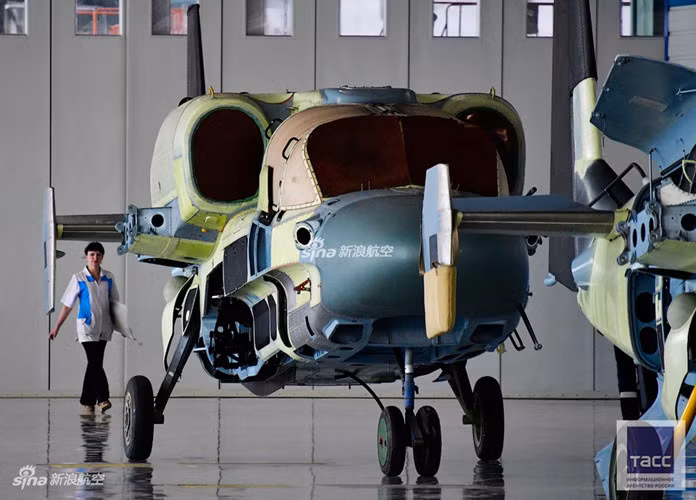 Đây cũng là chiếc trực thăng duy nhất trên thế giới hiện được trang bị ghế phóng thoát hiểm cho phi công. Nguồn ảnh: TASS.