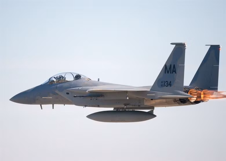 F-15 Eagle thuộc lực lượng vệ binh quốc gia cất cánh tại căn cứ sân bay Tyndall ở Florida, Mỹ. Ảnh chụp ngày 15/11/2017. Nguồn ảnh: USAF.