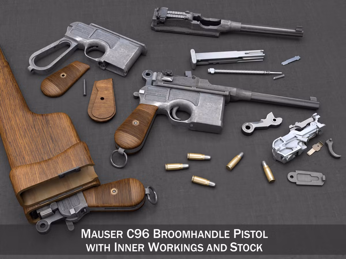 Súng có cơ chế trích khí ngắn, khóa nòng đôi, điều này cho phép Mauser C96 bắn với tốc độ rất nhanh, thậm chí là liên thanh. Do là một khẩu súng ngắn có cỡ đạn và chiều dài nòng khá ngắn nên độ giật của Mauser C96 là không đáng kể kể cả ở chế độ bắn liên thanh. Nguồn ảnh: High.