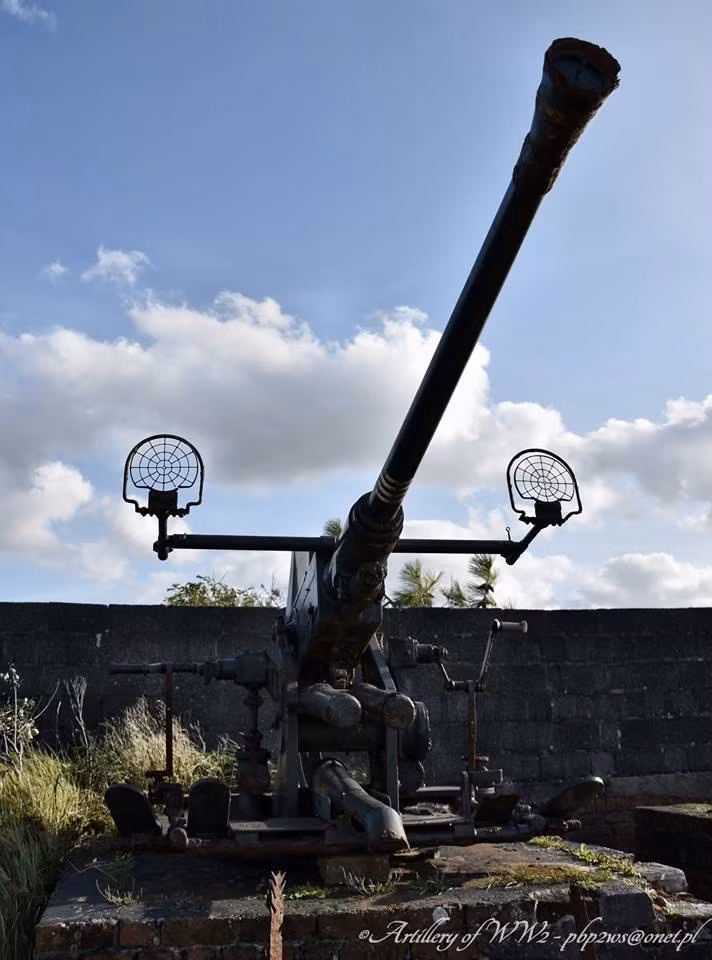 Dù là loại pháo phòng không nhưng Flak 28 vẫn được quân Đức sử dụng nhưng một loại vũ khí chống bộ binh nhất là tại trận Point du Hoc. Nguồn ảnh: AOW.