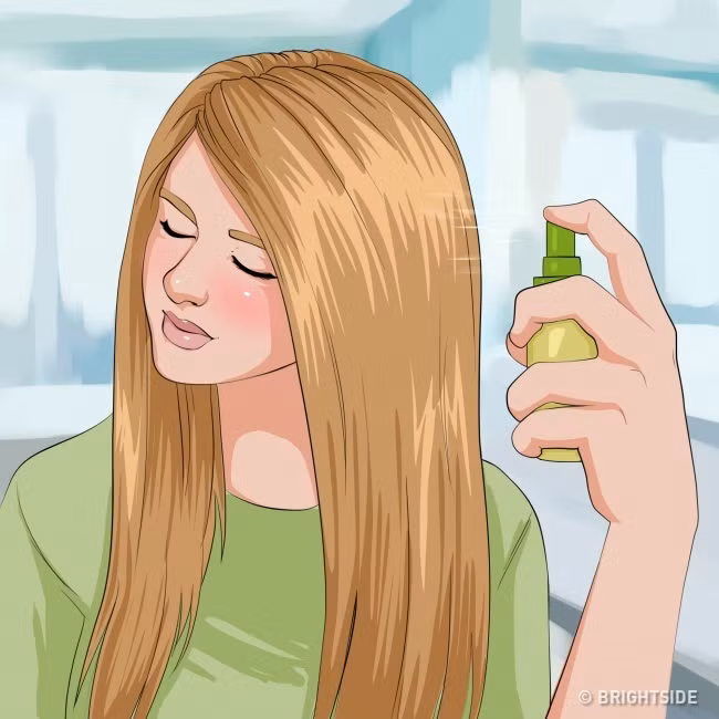 Nuôi dưỡng mái tóc của bạn thường xuyên với mặt nạ thiên nhiên hoặc các loại dầu dưỡng giàu các vitamin và khoáng chất. Ảnh: Brightside.