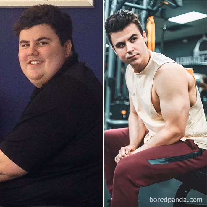 Chàng trai trông như hot boy sau khi giảm cân thành công. Ảnh: BP.