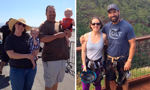 Nhờ tập luyện chăm chỉ và ăn uống lành mạnh, vợ chồng này đã giảm cân đáng kể chỉ sau 1 năm. Ảnh: BP.