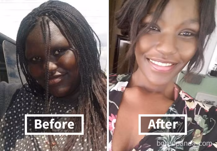 Cô gái xinh đẹp và hấp dẫn hơn sau khi giảm cân. Ảnh: Boredpanda.