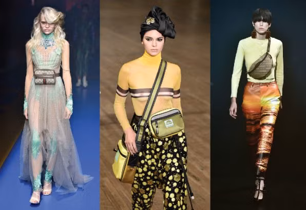 Những chiếc túi đeo hông có tên gọi Fanny Pack có thể sẽ thành cơn sốt trong năm tới. Ảnh: Getty.