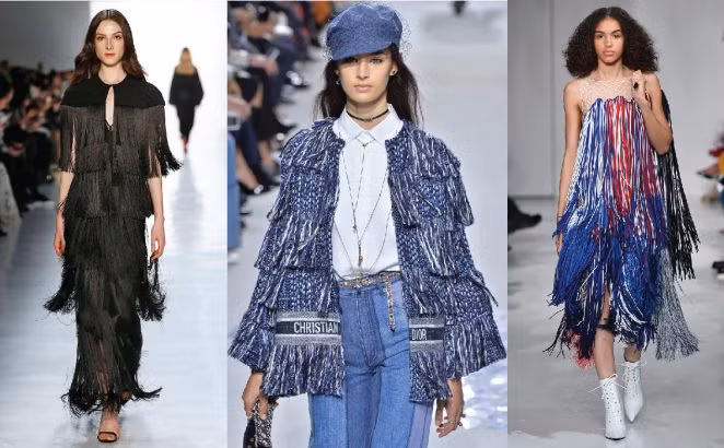 Tua rua vẫn sẽ là điểm nhấn đặc sắc cho những trang phục thời trang năm 2018. Ảnh: Getty.