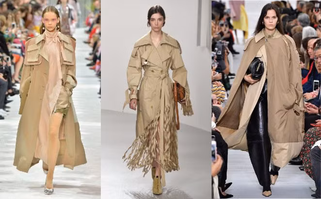 Những chiếc áo khoác trench coat thanh lịch và thượng lưu sẽ gây sốt trong làng mốt. Ảnh: Getty.