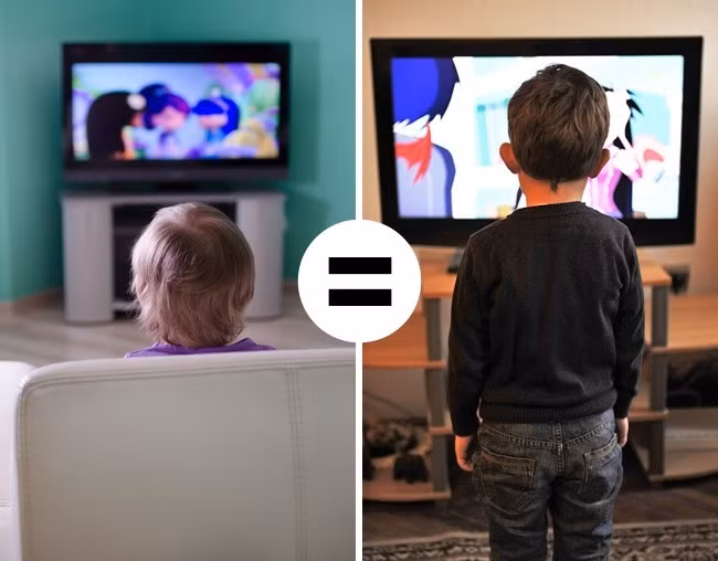 11. Bạn có thể xem TV gần hơn: Nếu bạn xem TV từ một khoảng cách gần, nó sẽ không làm tổn thương đôi mắt mặc dù bạn có thể cảm thấy mỏi mắt hơn. Ảnh: Depositphotos.