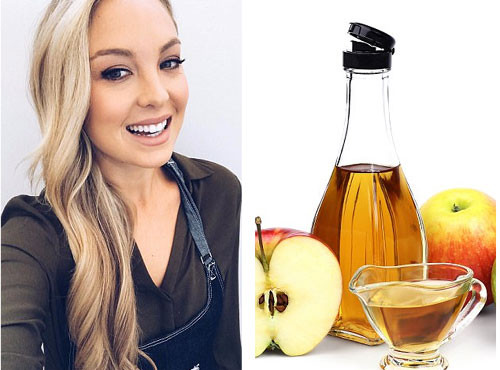 Sepel sử dụng giấm táo để xử lý mụn nhọt và các vết rám nắng trên da do tập thể thao. Ảnh: Shutterstock.