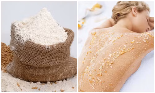 Tắm trắng bằng cám gạo: Để có làn da trắng hồng và khỏe mạnh, bạn có thể chọn tắm trắng bằng cám gạo – một phương pháp rẻ tiền và rất an toàn. Sau khi tẩy tế bào chết, bạn lấy 100g cám gạo và ít sữa tươi không đường, trộn đều rồi thoa đều lên toàn thân. Sau đó, giữ lớp mặt nạ này trong vòng 20 phút để nó phát huy hết tác dụng. Thực hiện 3 lần/tuần để thấy hiệu quả. Ảnh: Internet.