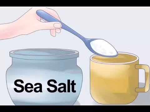 2. Muối biển: Trộn hỗn hợp 1 muỗng cà-phê muối tinh khiết hoặc muối biển vào 1/2 chén nước. Sau đó cho hỗn hợp này vào bình xịt rồi gập đầu xuống và phun nước muối vài lần vào khoang mũi. Bạn cũng có thể lấy một ít nước muối vào lòng bàn tay và hít nó rồi thở mạnh ra sau 10 giây. Có thể sử dụng nước muối phun 3-4 lần trong một ngày. Ảnh: Shutterstock.