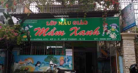 Lớp mẫu giáo Mầm xanh (Tp Hồ Chí Minh) nơi xảy ra vụ bạo hành trẻ em (Ảnh: IT)