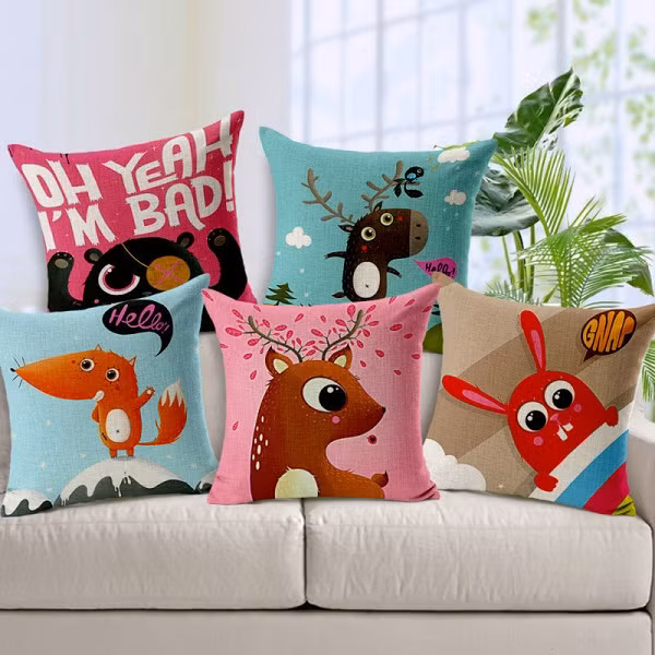 Ngộ nghĩnh với chiếc gối hình động vật dễ thương.